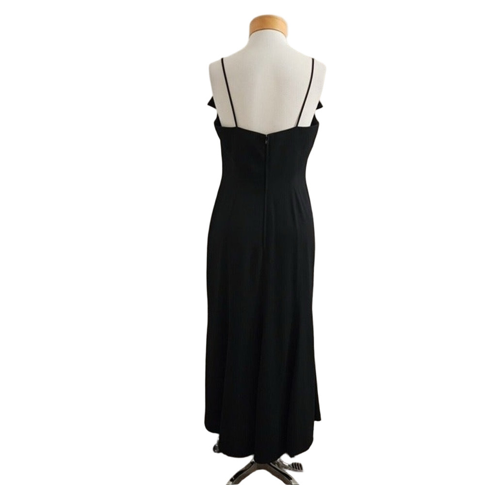 Vintage Thierry Mugler Paris Black Sweetheart Bodycon – Sculptural Couture – M - Picture 6 of 12